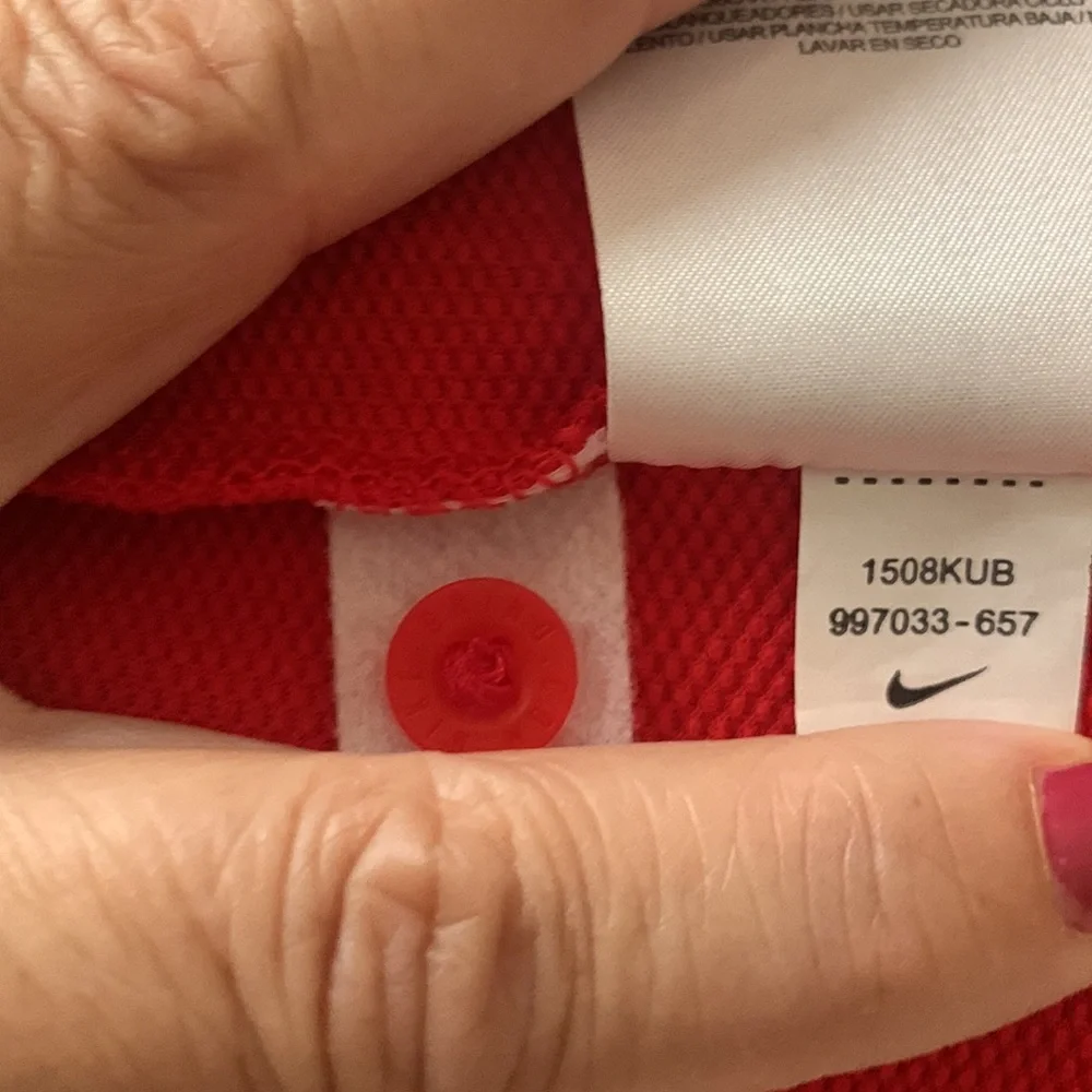 NIKE Ole Miss Red Dri-Fit Polo Shirt